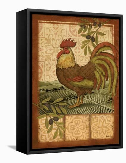 Tuscan Rooster I-Paul Brent-Framed Stretched Canvas