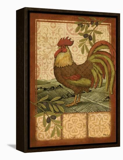 Tuscan Rooster I-Paul Brent-Framed Stretched Canvas