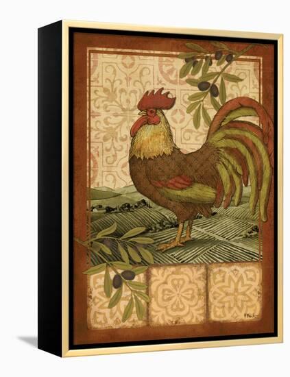 Tuscan Rooster I-Paul Brent-Framed Stretched Canvas