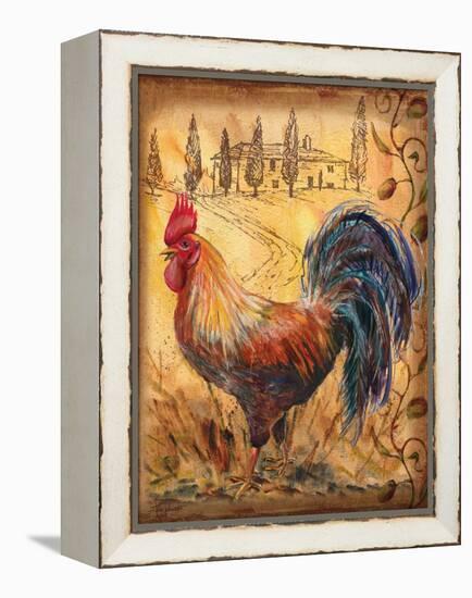 Tuscan Rooster II-Todd Williams-Framed Stretched Canvas