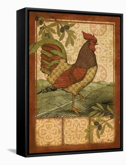 Tuscan Rooster II-Paul Brent-Framed Stretched Canvas
