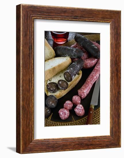 Tuscan Sausages, Tuscan Cuisine, Tuscany, Italy-Nico Tondini-Framed Photographic Print