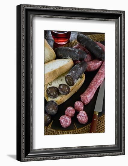 Tuscan Sausages, Tuscan Cuisine, Tuscany, Italy-Nico Tondini-Framed Photographic Print