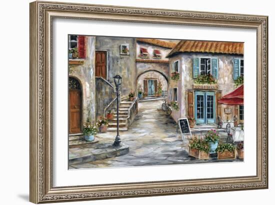 Tuscan St Scene-Marilyn Dunlap-Framed Art Print