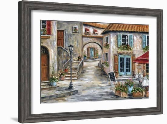 Tuscan St Scene-Marilyn Dunlap-Framed Art Print