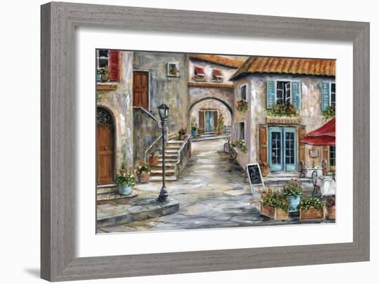 Tuscan St Scene-Marilyn Dunlap-Framed Art Print