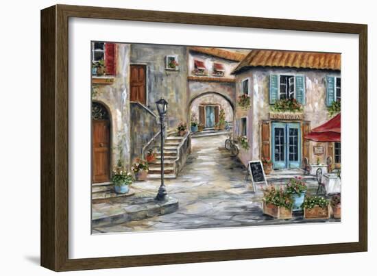 Tuscan St Scene-Marilyn Dunlap-Framed Art Print