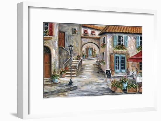 Tuscan St Scene-Marilyn Dunlap-Framed Art Print