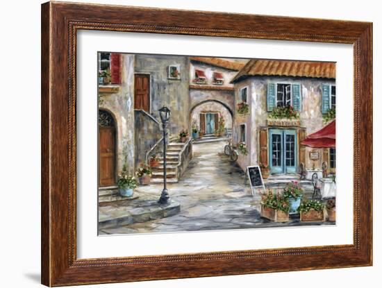 Tuscan St Scene-Marilyn Dunlap-Framed Art Print