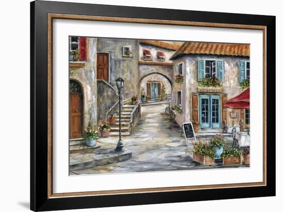 Tuscan St Scene-Marilyn Dunlap-Framed Art Print