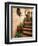 Tuscan Staircase, Italy-Walter Bibikow-Framed Premium Photographic Print