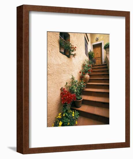 Tuscan Staircase, Italy-Walter Bibikow-Framed Photographic Print