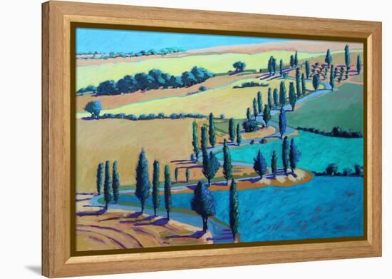 Tuscan Summer, 2021 (acrylic on board)-Paul Powis-Framed Premier Image Canvas