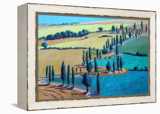 Tuscan Summer, 2021 (acrylic on board)-Paul Powis-Framed Premier Image Canvas