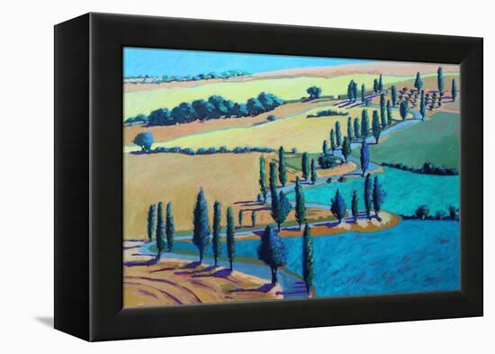 Tuscan Summer, 2021 (acrylic on board)-Paul Powis-Framed Premier Image Canvas
