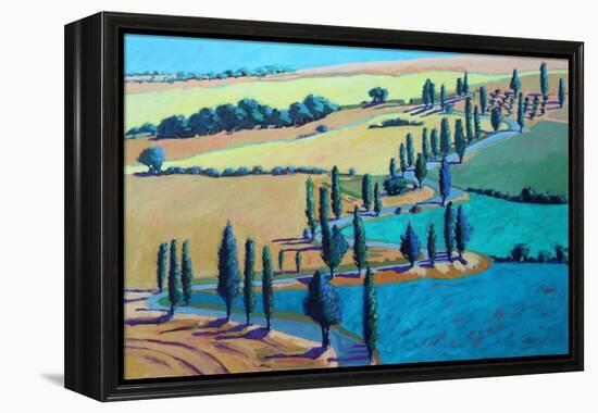 Tuscan Summer, 2021 (acrylic on board)-Paul Powis-Framed Premier Image Canvas