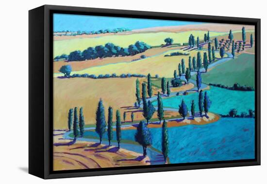 Tuscan Summer, 2021 (acrylic on board)-Paul Powis-Framed Premier Image Canvas