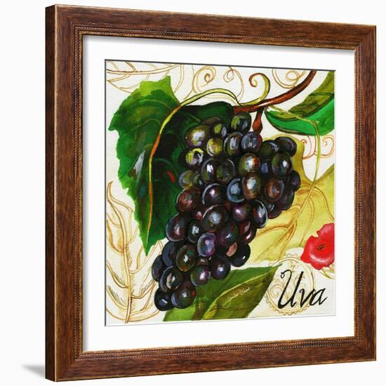 Tuscan Sun Grapes-Jennifer Garant-Framed Giclee Print