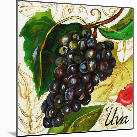 Tuscan Sun Grapes-Jennifer Garant-Mounted Giclee Print