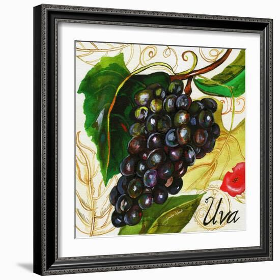 Tuscan Sun Grapes-Jennifer Garant-Framed Giclee Print