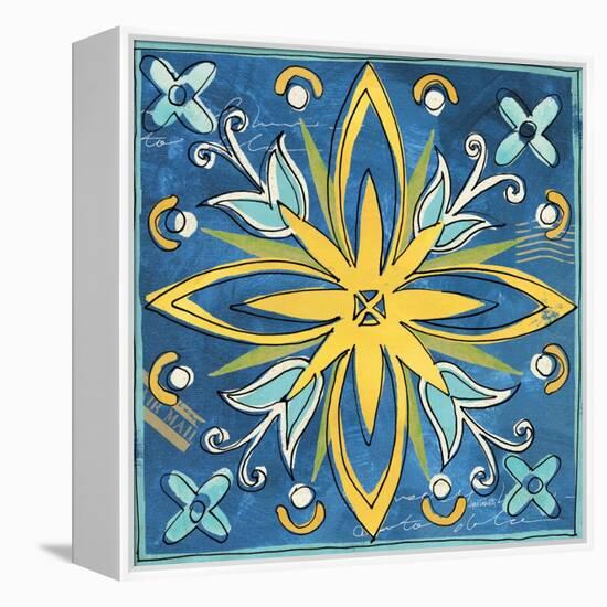 Tuscan Sun Tile I Color-Anne Tavoletti-Framed Stretched Canvas