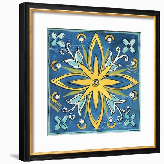 Tuscan Sun Tile I Color-Anne Tavoletti-Framed Premium Giclee Print