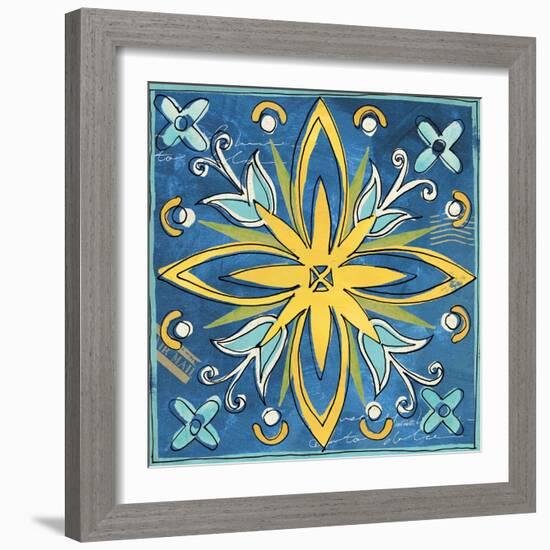 Tuscan Sun Tile I Color-Anne Tavoletti-Framed Art Print