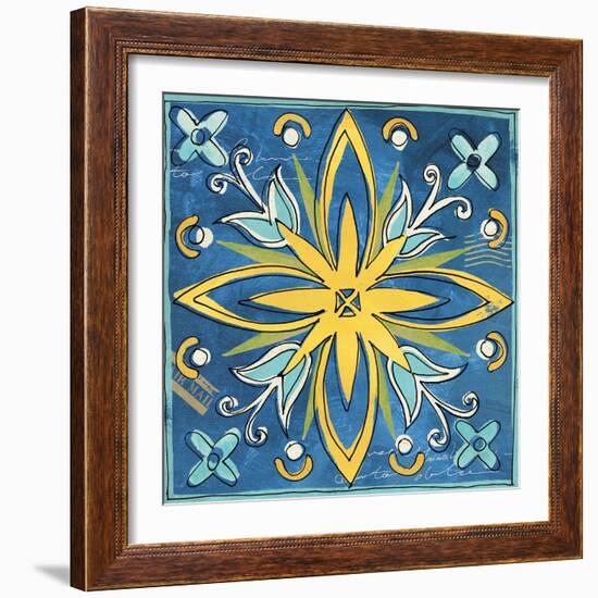 Tuscan Sun Tile I Color-Anne Tavoletti-Framed Art Print