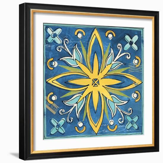 Tuscan Sun Tile I Color-Anne Tavoletti-Framed Art Print