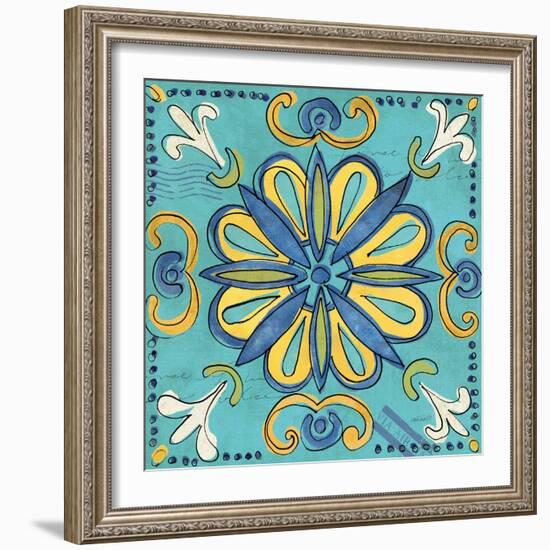 Tuscan Sun Tile IV Color-Anne Tavoletti-Framed Art Print