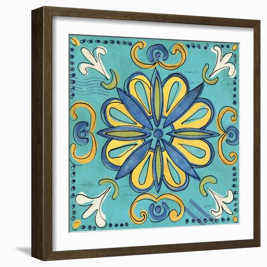 Tuscan Sun Tile IV Color-Anne Tavoletti-Framed Art Print