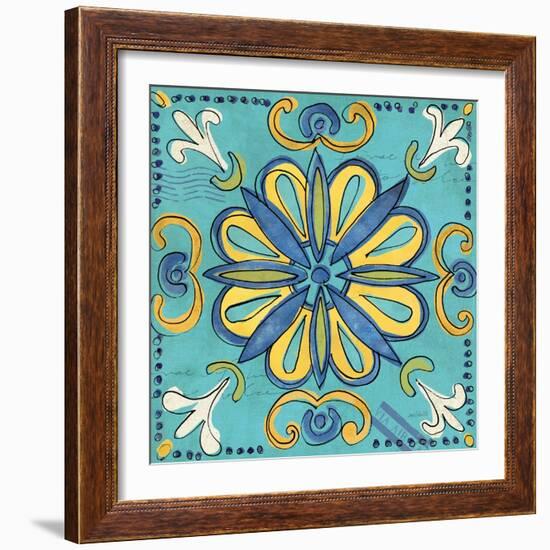 Tuscan Sun Tile IV Color-Anne Tavoletti-Framed Art Print