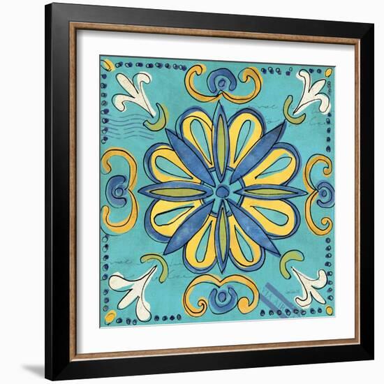 Tuscan Sun Tile IV Color-Anne Tavoletti-Framed Art Print