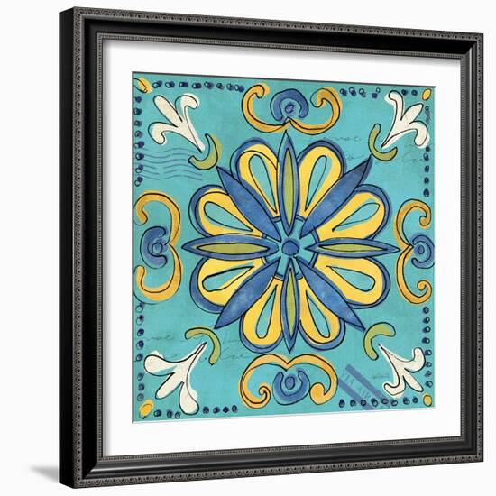 Tuscan Sun Tile IV Color-Anne Tavoletti-Framed Art Print