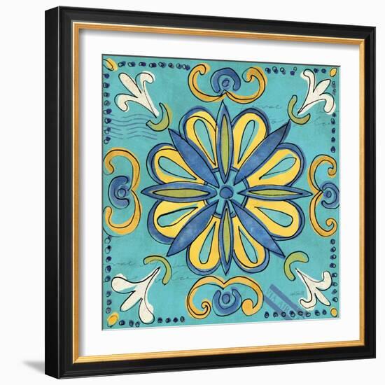 Tuscan Sun Tile IV Color-Anne Tavoletti-Framed Art Print