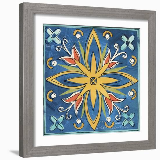 Tuscan Sun Tiles I Color Talavera-Anne Tavoletti-Framed Photographic Print