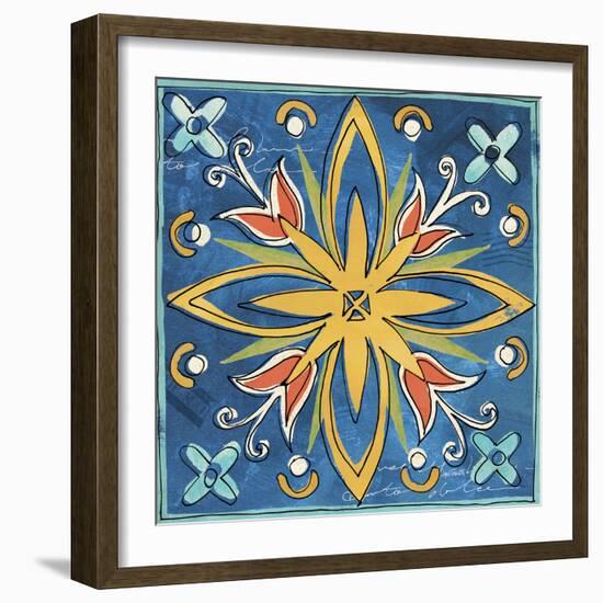 Tuscan Sun Tiles I Color Talavera-Anne Tavoletti-Framed Photographic Print