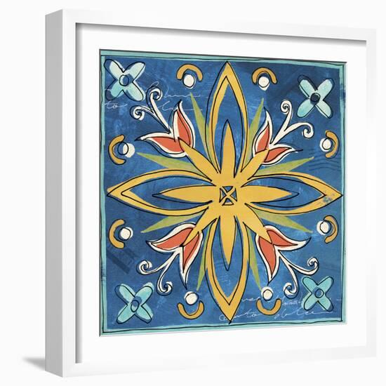 Tuscan Sun Tiles I Color Talavera-Anne Tavoletti-Framed Photographic Print