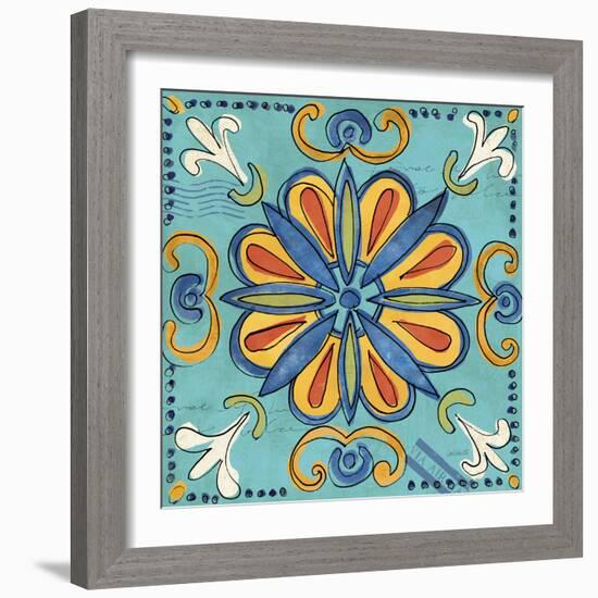 Tuscan Sun Tiles IV Color Talavera-Anne Tavoletti-Framed Photographic Print