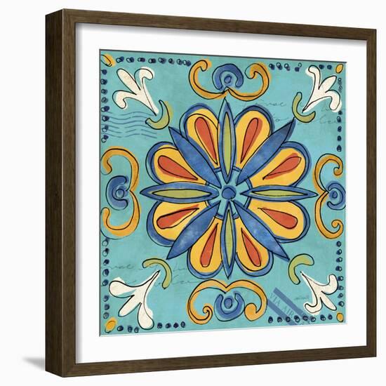 Tuscan Sun Tiles IV Color Talavera-Anne Tavoletti-Framed Photographic Print