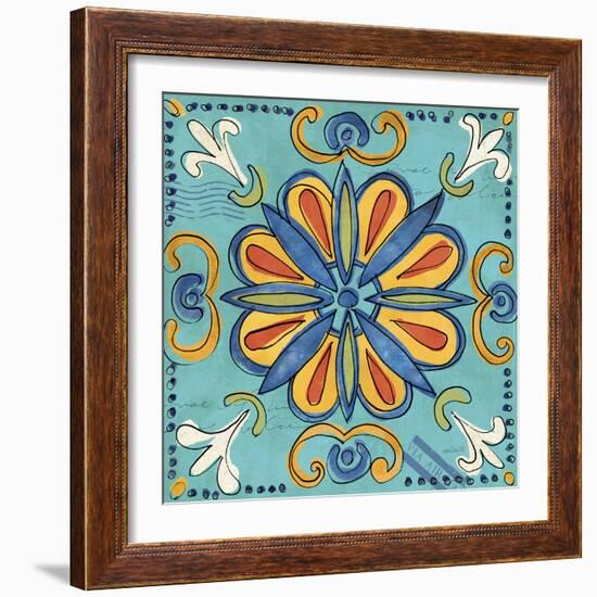 Tuscan Sun Tiles IV Color Talavera-Anne Tavoletti-Framed Photographic Print