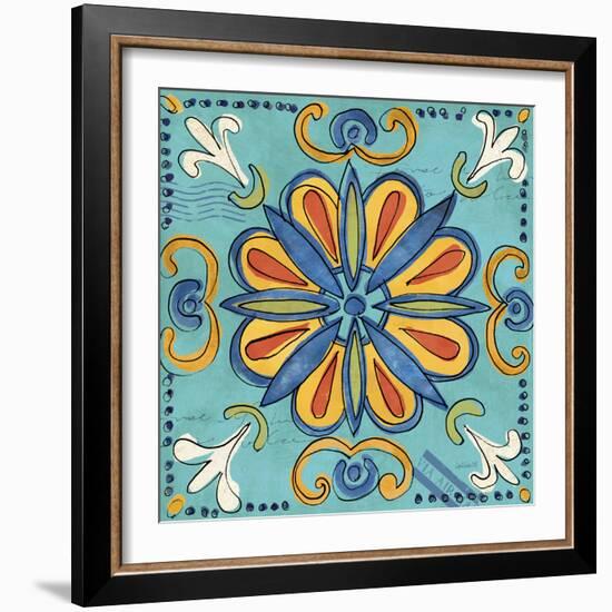 Tuscan Sun Tiles IV Color Talavera-Anne Tavoletti-Framed Photographic Print