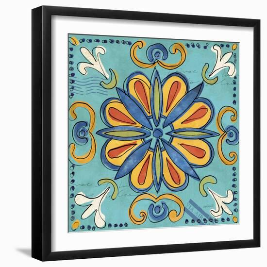 Tuscan Sun Tiles IV Color Talavera-Anne Tavoletti-Framed Photographic Print