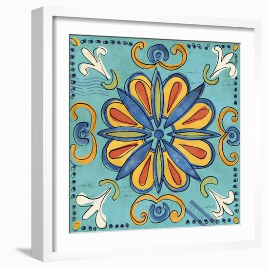 Tuscan Sun Tiles IV Color Talavera-Anne Tavoletti-Framed Photographic Print