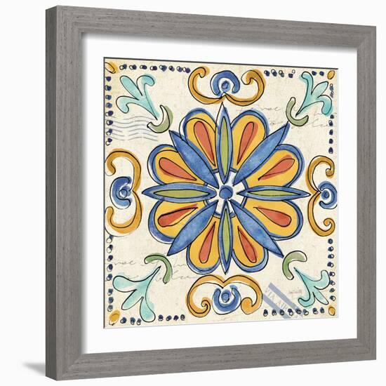 Tuscan Sun Tiles IV Talavera-Anne Tavoletti-Framed Art Print