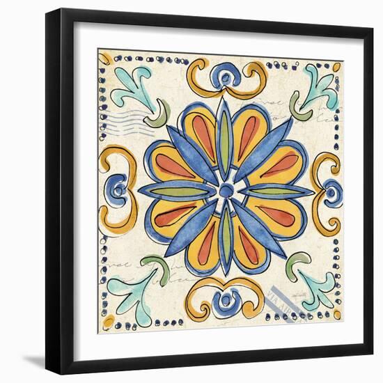 Tuscan Sun Tiles IV Talavera-Anne Tavoletti-Framed Art Print