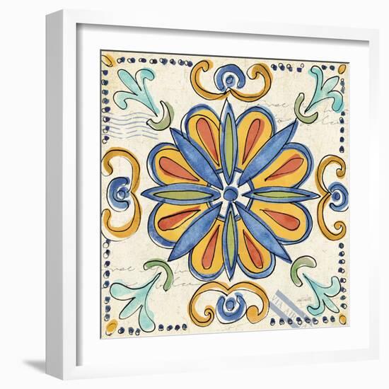 Tuscan Sun Tiles IV Talavera-Anne Tavoletti-Framed Art Print