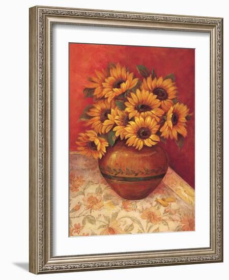 Tuscan Sunflowers II-Pamela Gladding-Framed Art Print