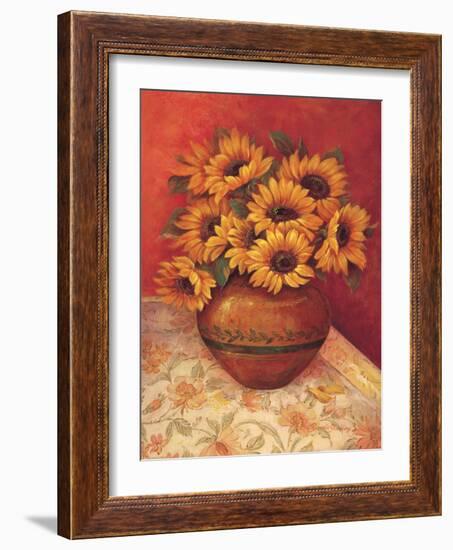 Tuscan Sunflowers II-Pamela Gladding-Framed Art Print