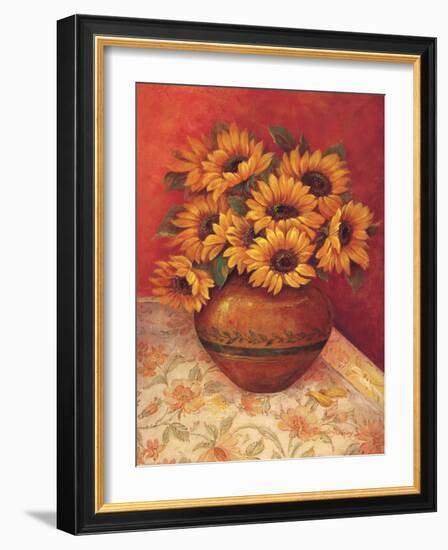 Tuscan Sunflowers II-Pamela Gladding-Framed Art Print